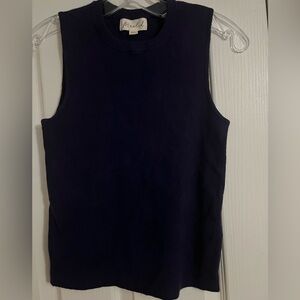 Marled by United Navy blue sleeveless tank top light weight sweater